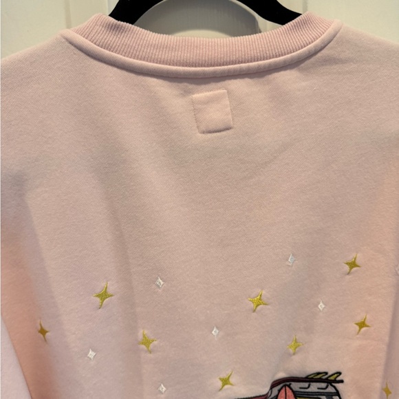 Sunkissed Coconut Light Pink Embroidered Camper Sweatshirt Size XXL - Picture 7 of 15